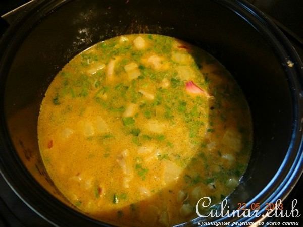 Горох с мясным ассорти в мультиварке