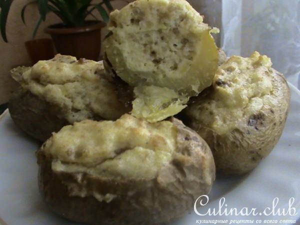 КАРТОФЕЛЬНОЕ СУФЛЕ В КАРТОФЕЛЬНОЙ КОЖУРЕ
