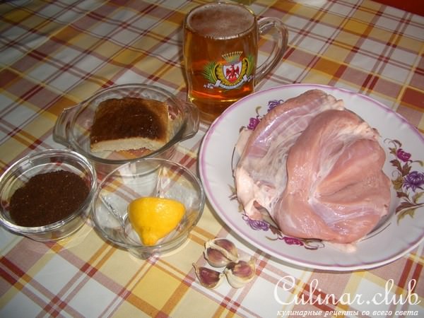 Свинина с кофе (в пиве)