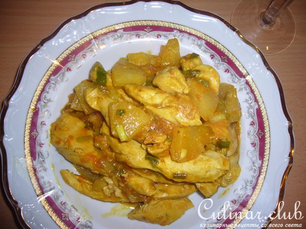 Фрикассе из курочки