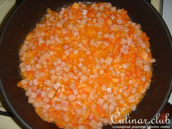 Каннеллони с ветчиной