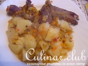 Бараньи рёбрышки в горшочке