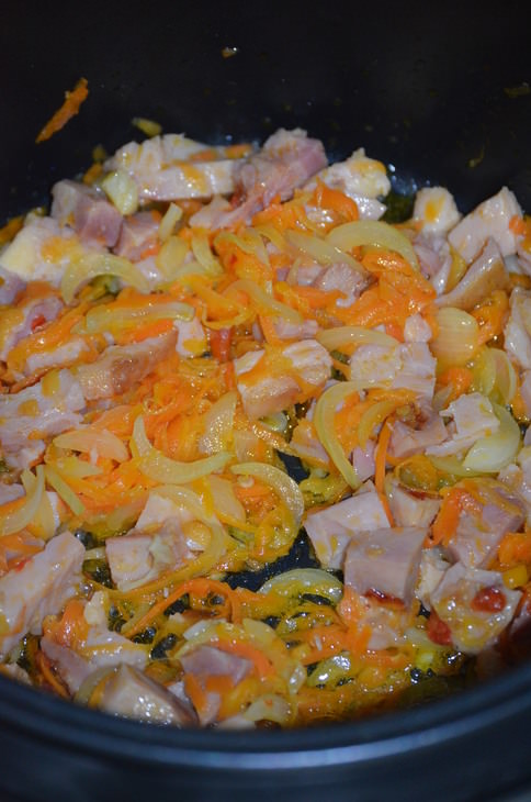 Горох со сливками и копченой ноткой