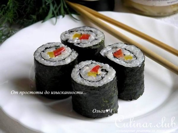 Суши "Фьюжн": "Сладкий перец и кунжут"
