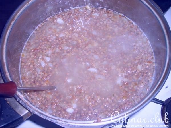 Мжадарра – плов из чечевицы с булугуром(.рисом)
