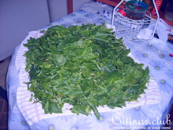 яхния из шпината