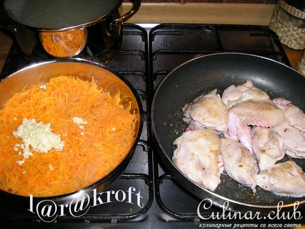 Обед из курицы