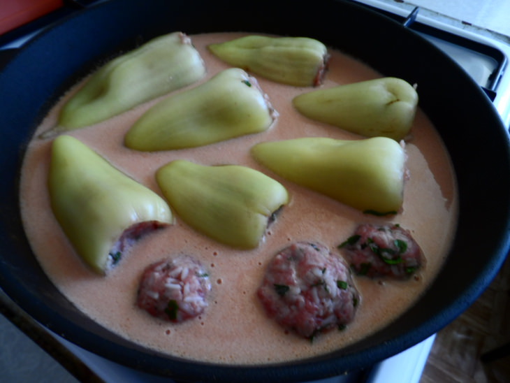 Фаршированный перец(мой вариант)