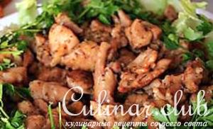 Кусочки курочки в соевом соусе