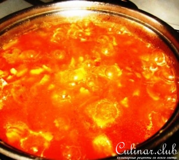 Овощное рагу с рубленным мясом