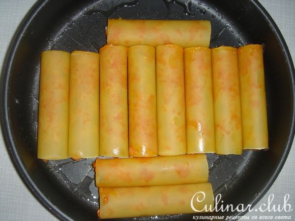 Каннеллони с ветчиной