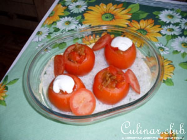 Помидоры фаршированные печенью (вариант)