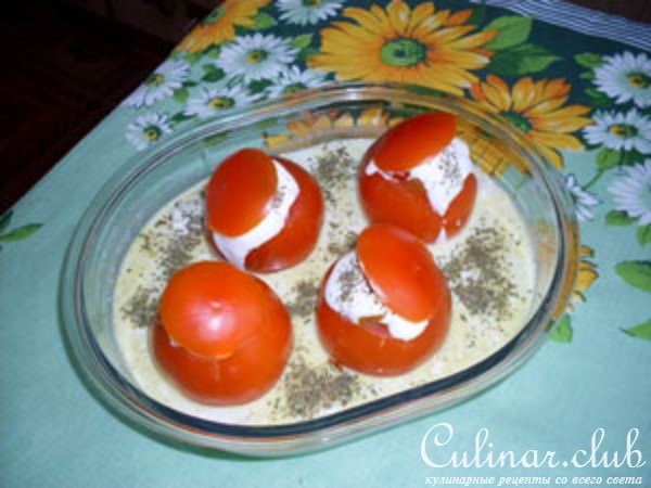 Помидоры фаршированные печенью (вариант)