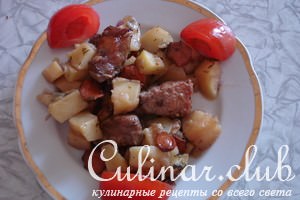 Сытный ужин с мясом
