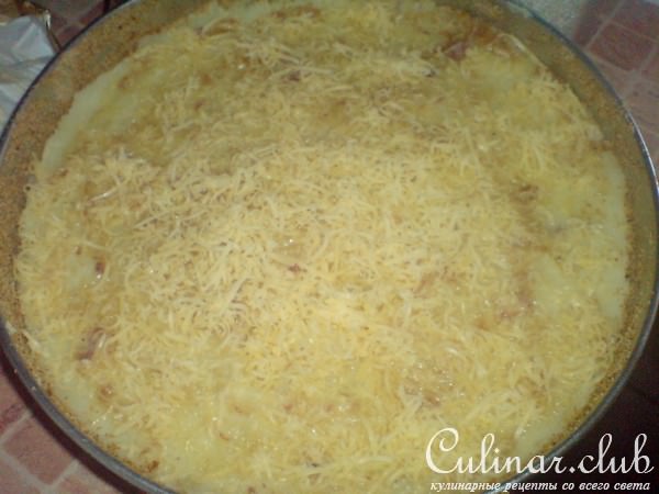 Картофельная запеканка с говяжьей тушенкой