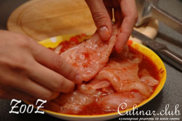 Куриные рулетики
