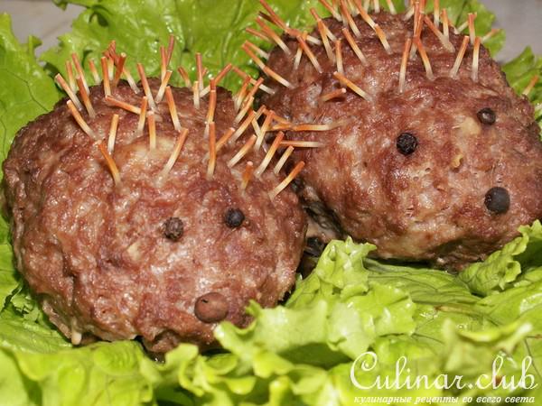 Мясные зразы "Ёжики колючие"