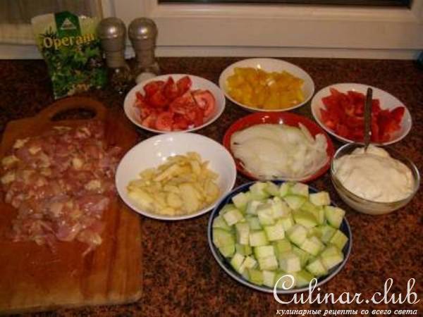 Курочка, да с овощами:)