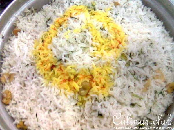 Шююд пахла плов(Плов с бобами и с птицей)