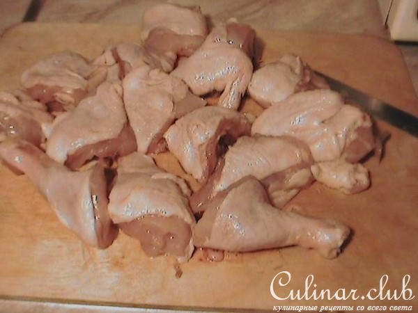 курица в сметане с шампиньонами