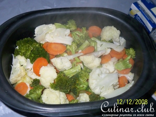 Картофель с овощами