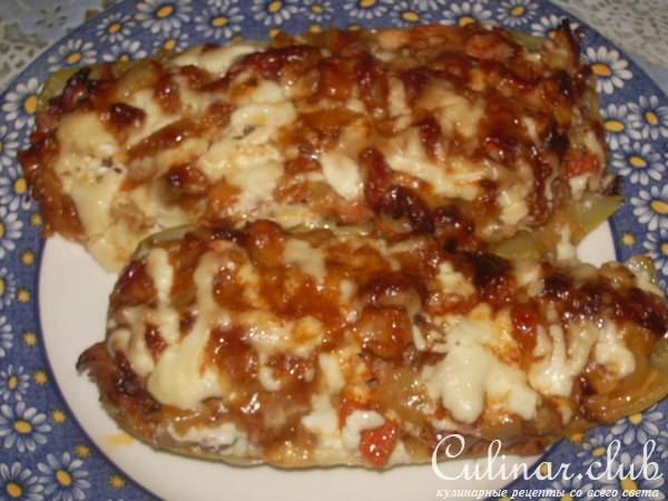 Кабачковые караблики на пару и в духовке с мясом от индюшачей шеи