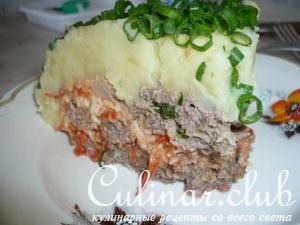 Мясной тортик под шубкой