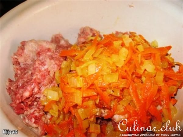 Мой фаршированный перец в томате и сметане