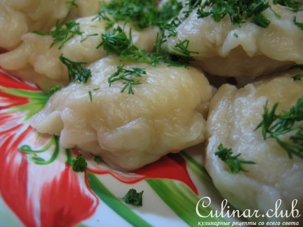 Постные вареники с разными начинками