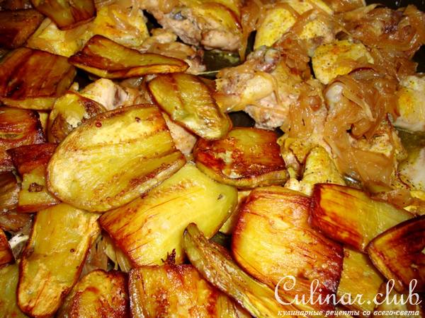 Плов с баклажанами