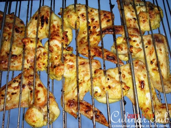 Шашлык из свинины и крылышек