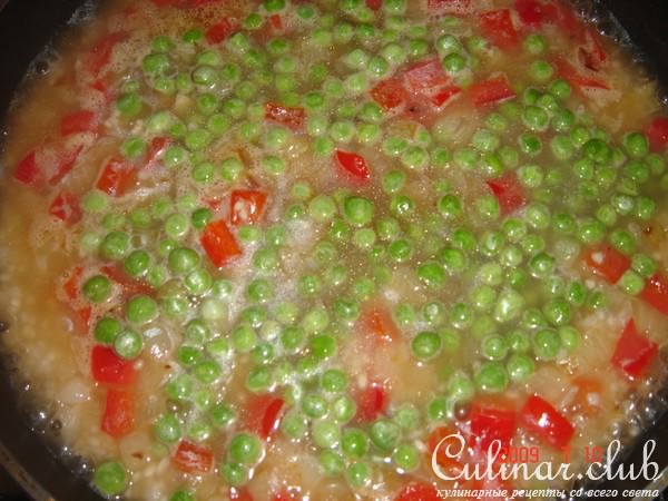 Ризотто с куриной печенью
