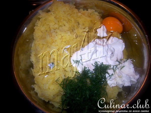 Картофельная запеканка с мясом и яйцами