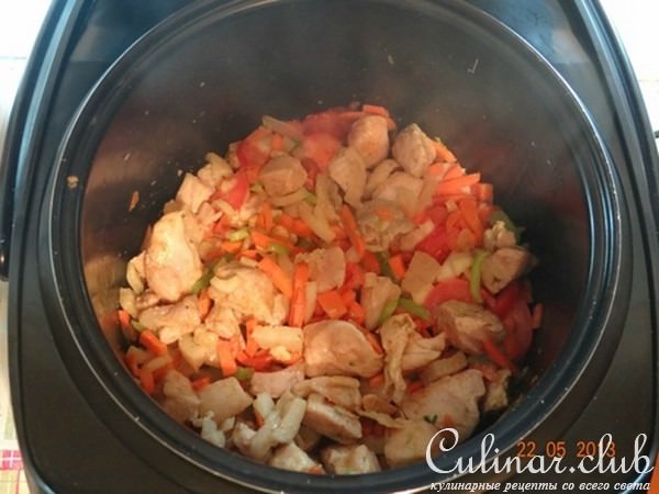 Горох с мясным ассорти в мультиварке