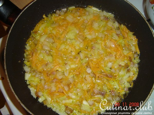 Армейская каша с салом