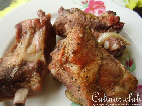 мясо запеченное с вином