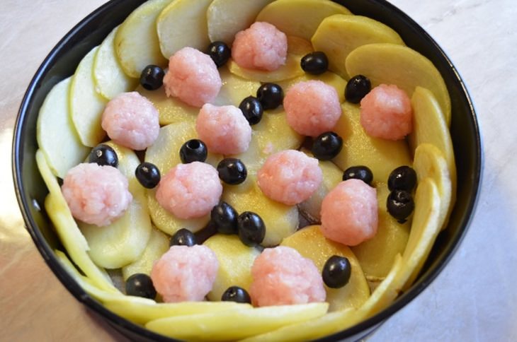 Киш сытейший в картофельной основе