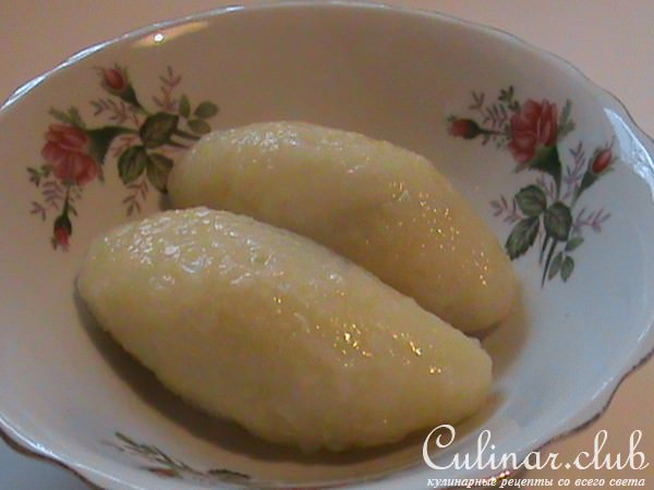 Цепелинай из варенного картофеля