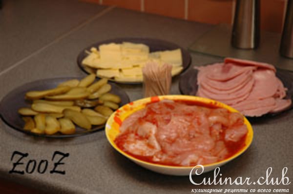 Куриные рулетики