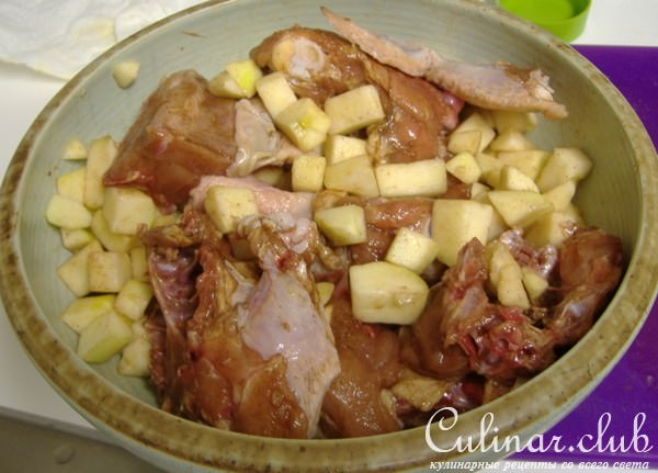 яблочная курочка с корицей
