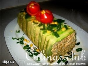 Запеканка из риса и курицы