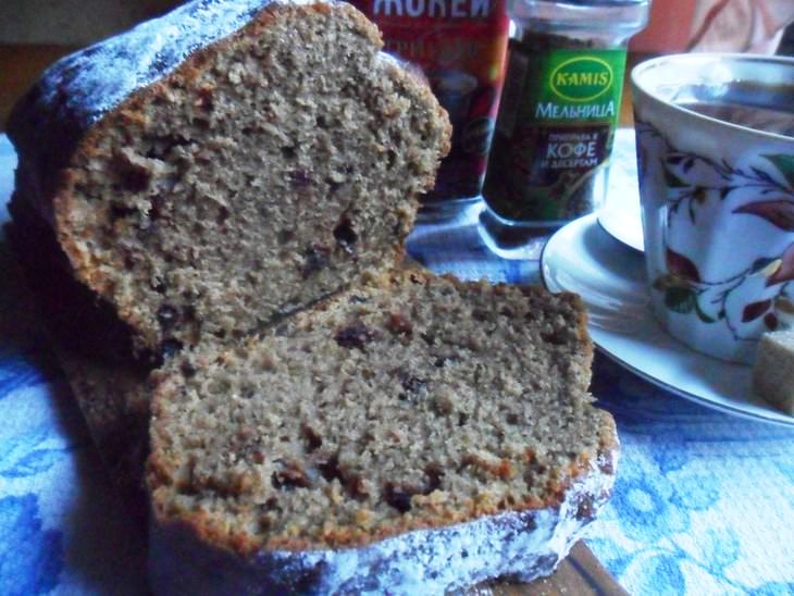 Кекс кофейный с шоколадными каплями.
