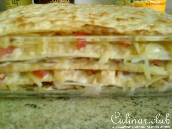 А-ля лазанья из мацы :)