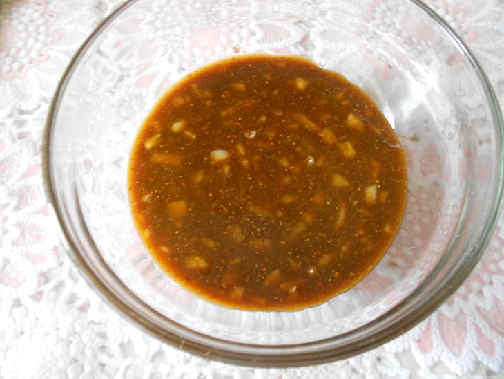 Курочка по-тайски в пряном соево-медовом соусе с рисом
