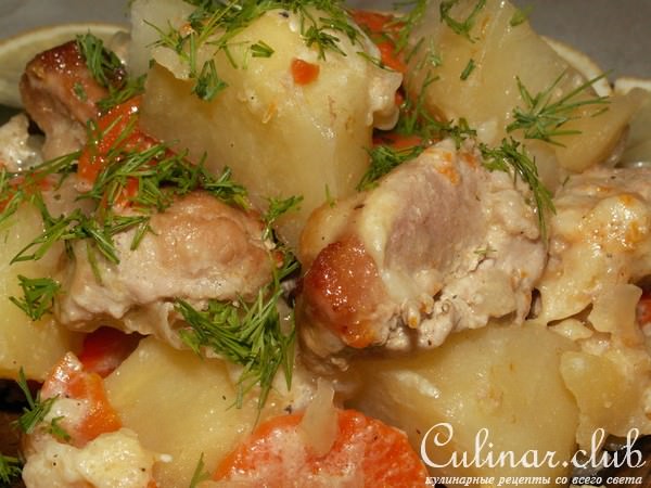 Картошка со свининой "Вкуснее не бывает"