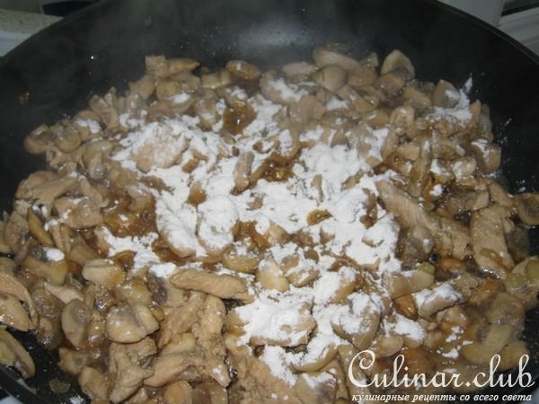 Запеканка с блинами,грибами и...
