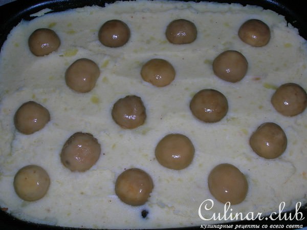 Запеканка картофельная с солеными (или маринованными) опятами ( 1001 рецепт)