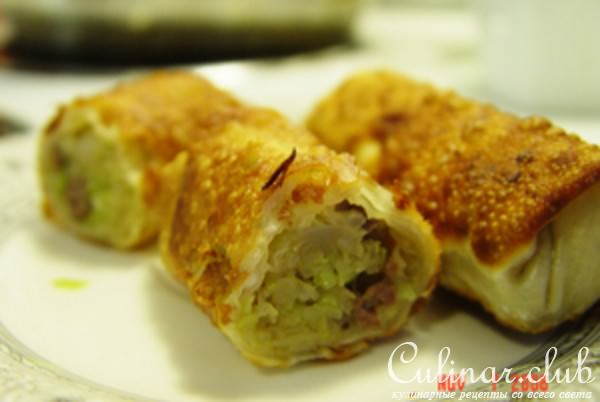 "Spring rolls" или Китайские блинчики с капустой