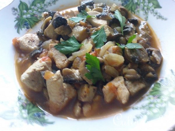 грибное рагу очень вкусное