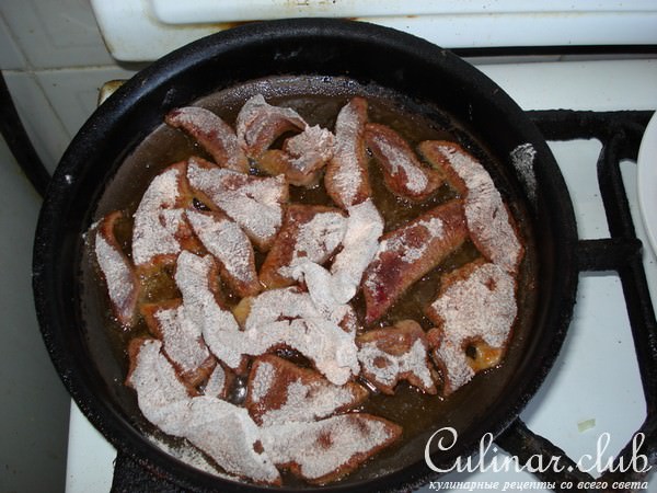 Печень с апельсинами